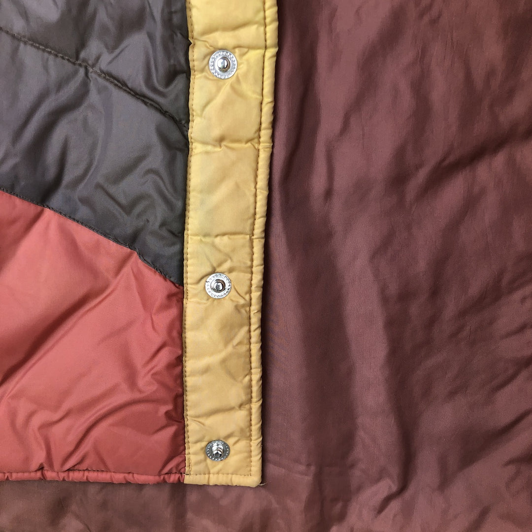 Vintage 70s-80'S SIGALLO padded vest, size L, men's Nylon brown type Vintage Second Hand