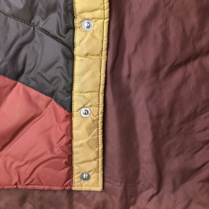 Vintage 70s-80'S SIGALLO padded vest, size L, men's Nylon brown type Vintage Second Hand