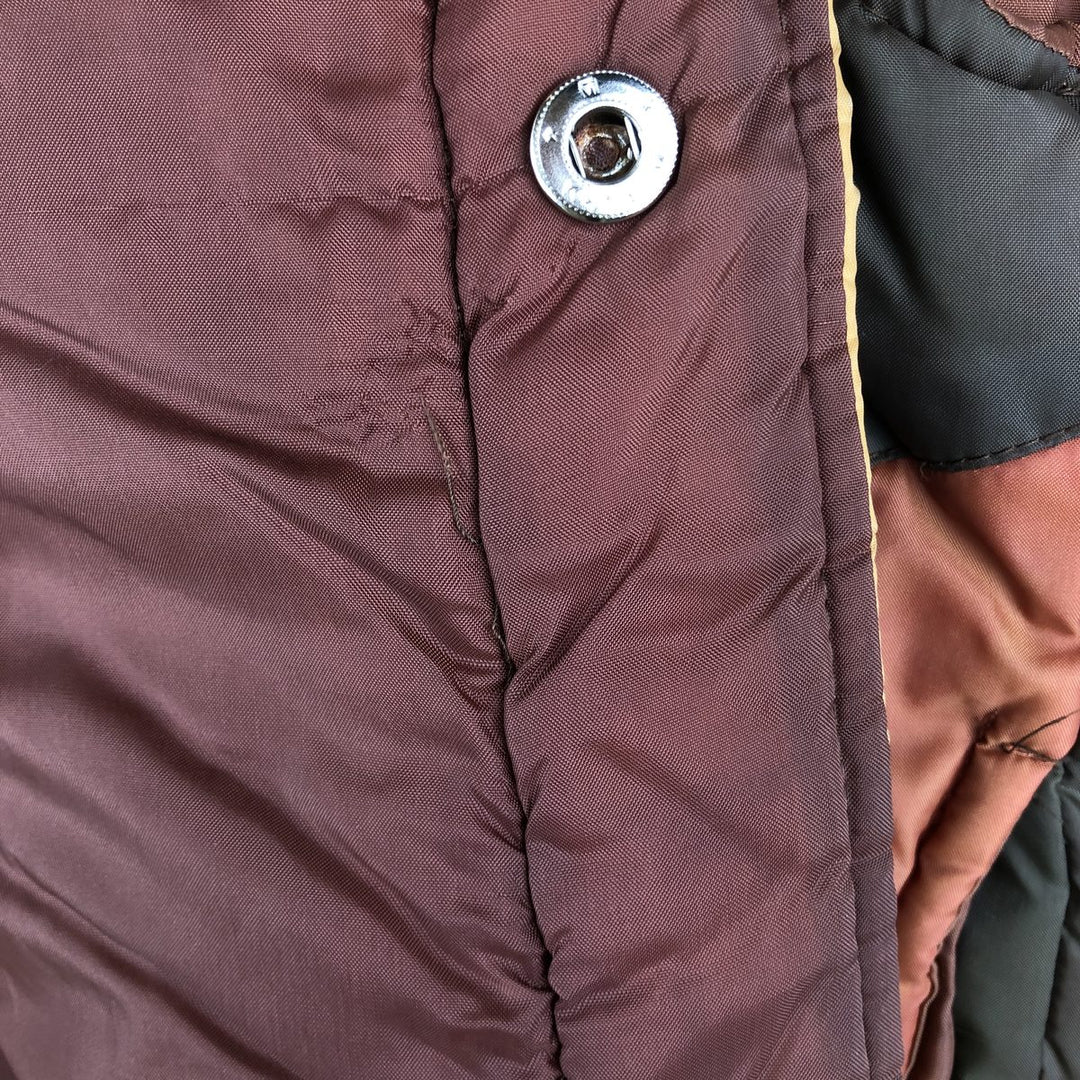 Vintage 70s-80'S SIGALLO padded vest, size L, men's Nylon brown type Vintage Second Hand