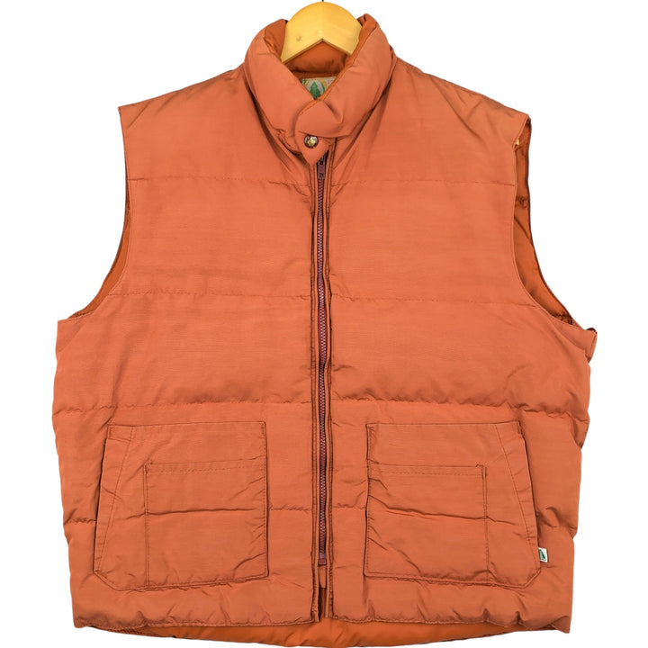 Vintage 1970s-1980'S Woods Rough Rider Down Vest, Made in Canada, Men's Size L Down (insulation) orange type Vintage Second Hand