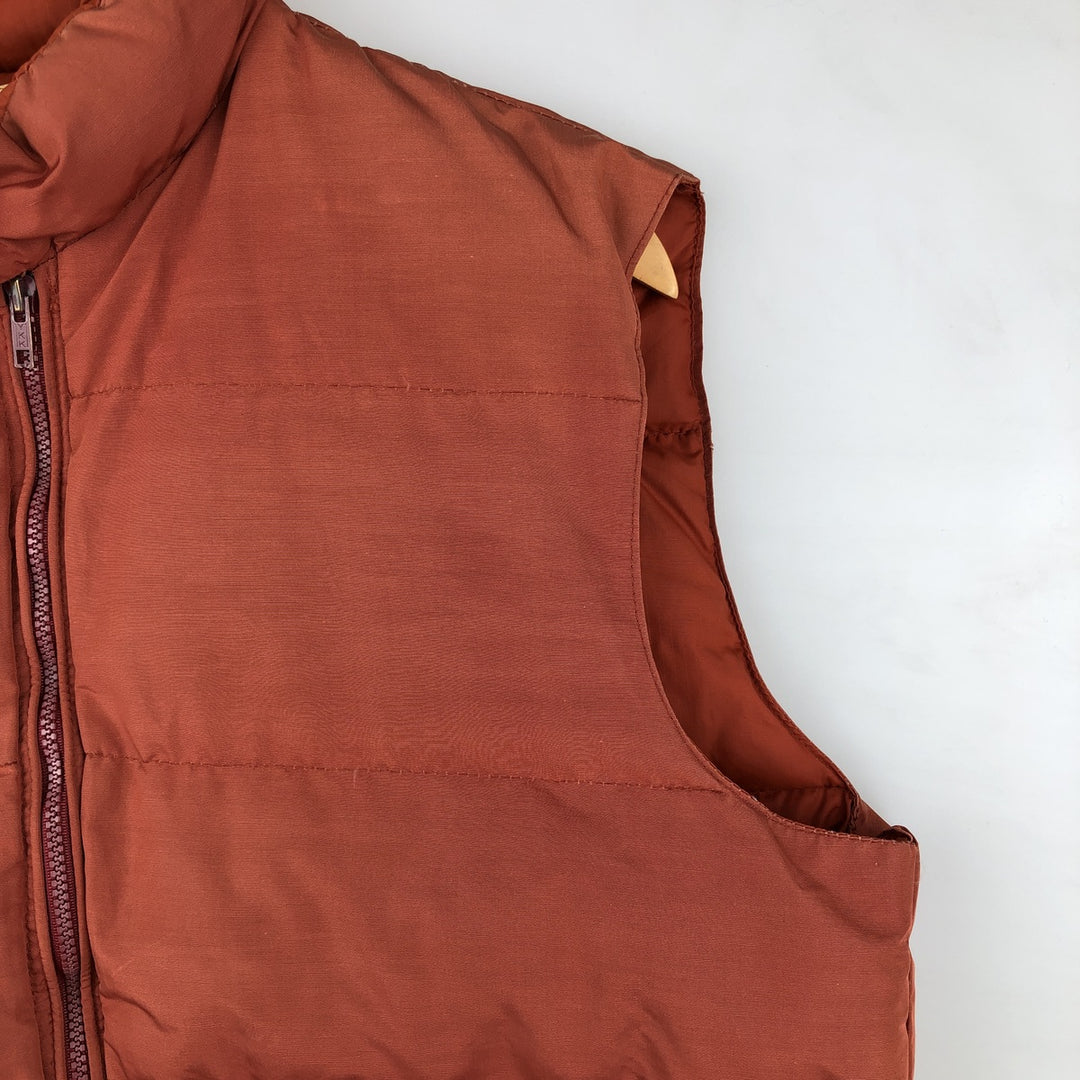 Vintage 1970s-1980'S Woods Rough Rider Down Vest, Made in Canada, Men's Size L Down (insulation) orange type Vintage Second Hand