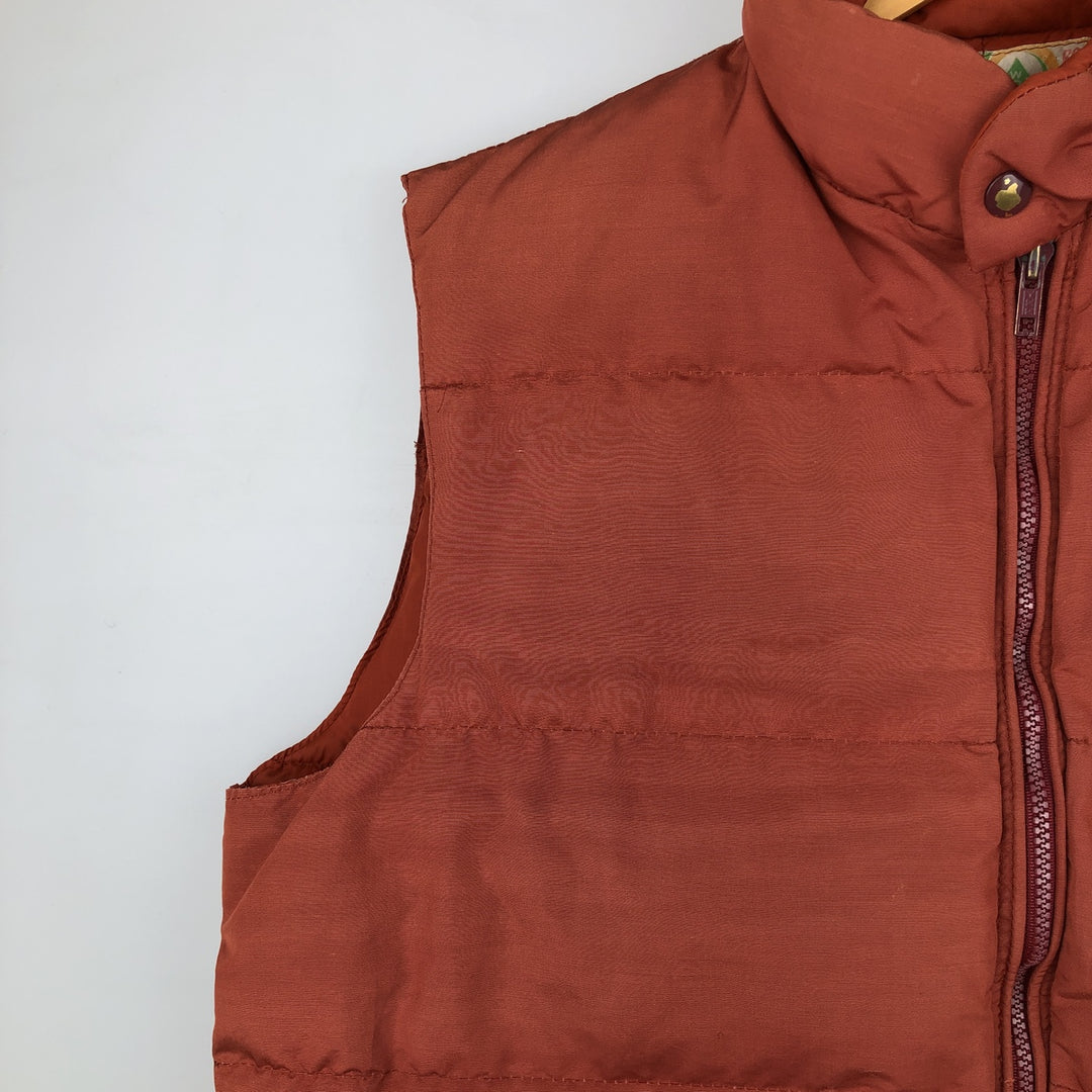 Vintage 1970s-1980'S Woods Rough Rider Down Vest, Made in Canada, Men's Size L Down (insulation) orange type Vintage Second Hand