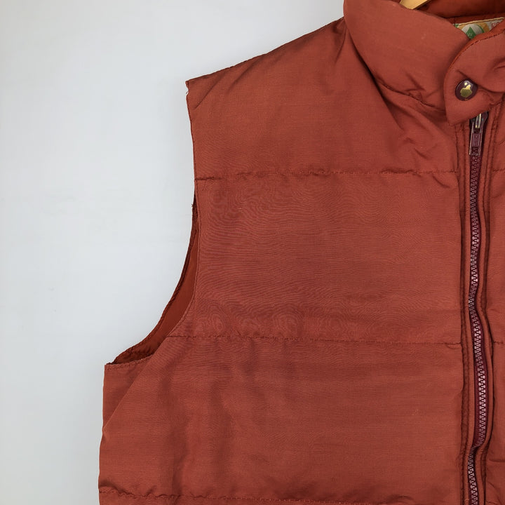 Vintage 1970s-1980'S Woods Rough Rider Down Vest, Made in Canada, Men's Size L Down (insulation) orange type Vintage Second Hand