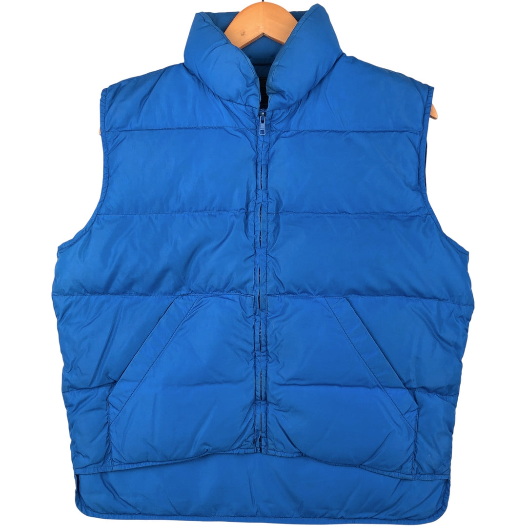 Vintage 80s-90'S Eddie Bauer black tag goose down vest, men's size L Goose down (insulation) blue type Vintage Second Hand