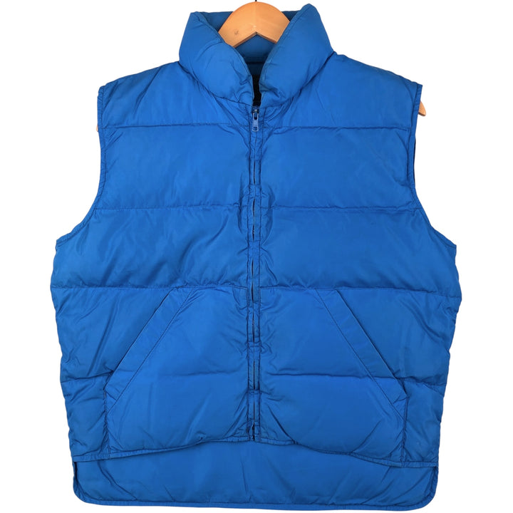 Vintage 80s-90'S Eddie Bauer black tag goose down vest, men's size L Goose down (insulation) blue type Vintage Second Hand