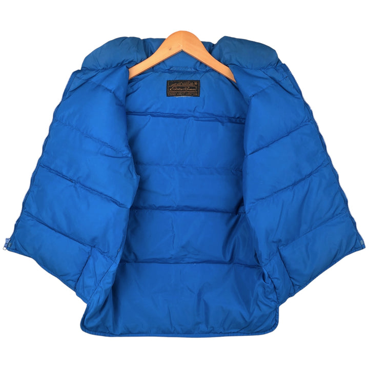 Vintage 80s-90'S Eddie Bauer black tag goose down vest, men's size L Goose down (insulation) blue type Vintage Second Hand
