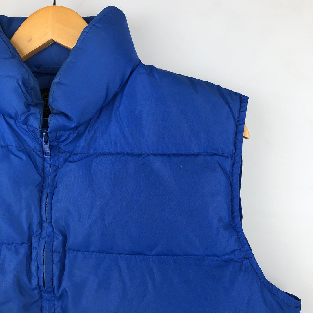 Vintage 80s-90'S Eddie Bauer black tag goose down vest, men's size L Goose down (insulation) blue type Vintage Second Hand