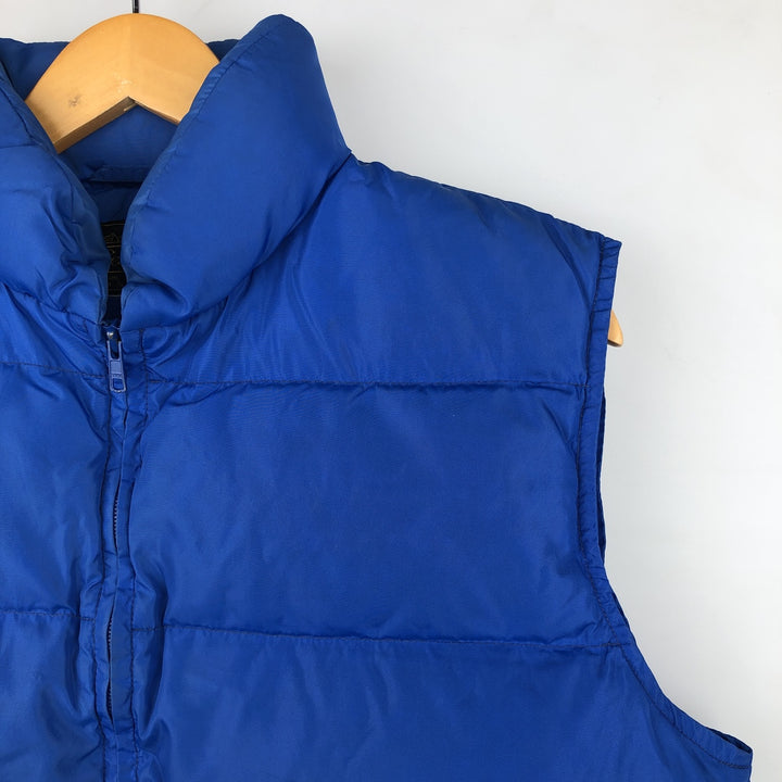 Vintage 80s-90'S Eddie Bauer black tag goose down vest, men's size L Goose down (insulation) blue type Vintage Second Hand