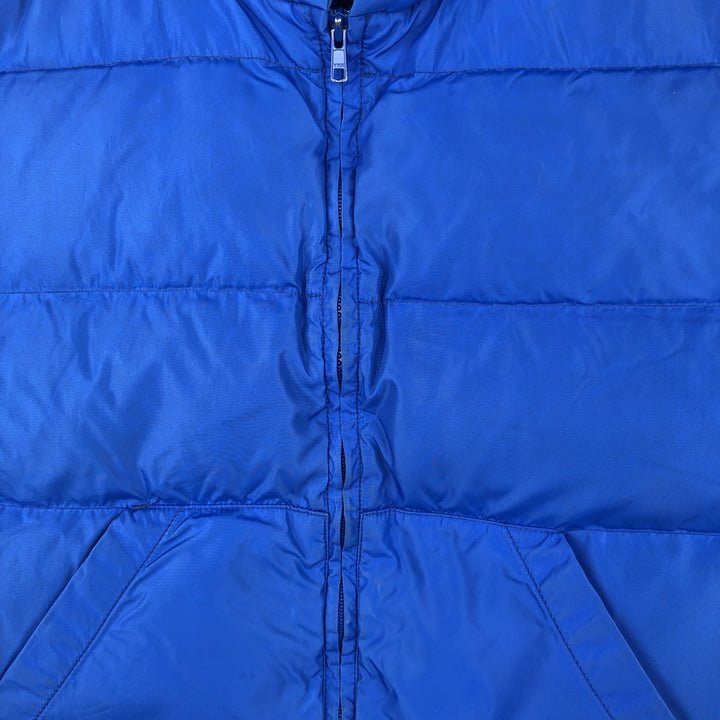 Vintage 80s-90'S Eddie Bauer black tag goose down vest, men's size L Goose down (insulation) blue type Vintage Second Hand