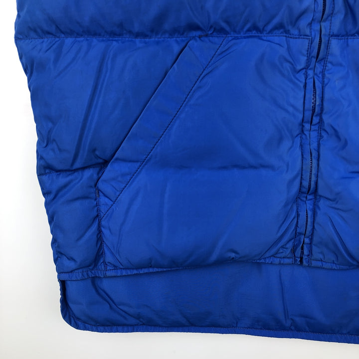 Vintage 80s-90'S Eddie Bauer black tag goose down vest, men's size L Goose down (insulation) blue type Vintage Second Hand