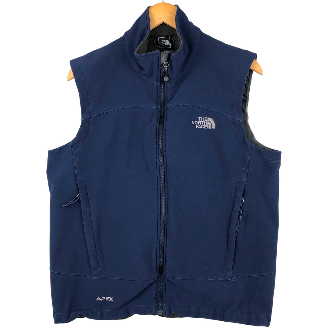 The North Face APEX Warm-Up Vest, Men's Size M polyester navy blue type Vintage Second Hand