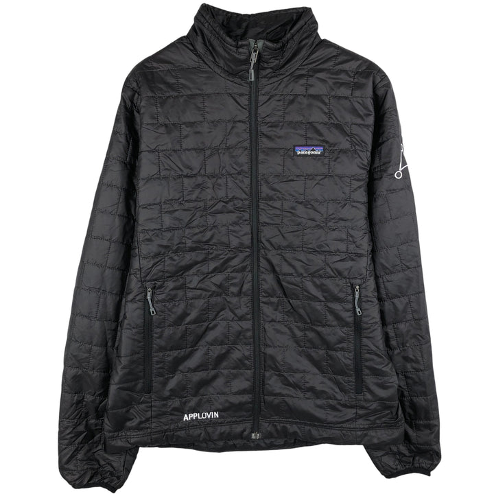Patagonia Nano Puff Jacket (84212FA18), Men's Medium-sized padded puffer jacket. recycled polyester black type Vintage Second Hand