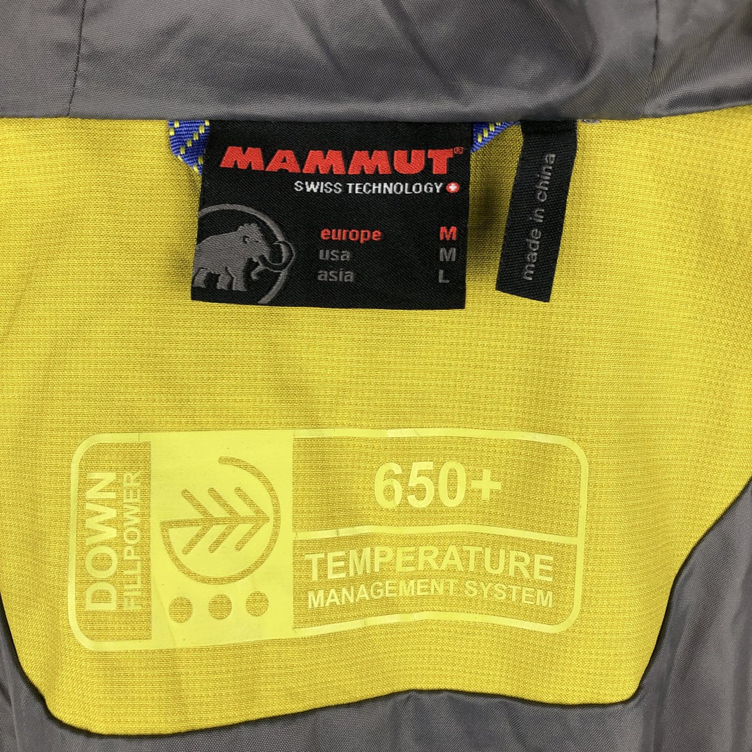 Mammut Down Parka, Men's Size M polyester Khaki type Vintage Second Hand