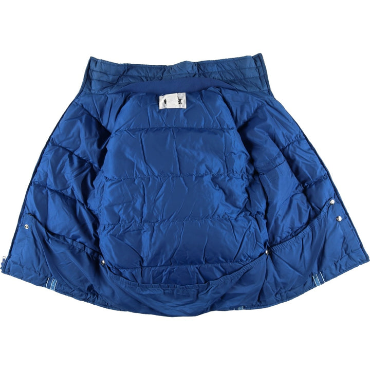 Vintage 1970'S WOOLRICH down jacket, men's size L Nylon blue type Vintage Second Hand
