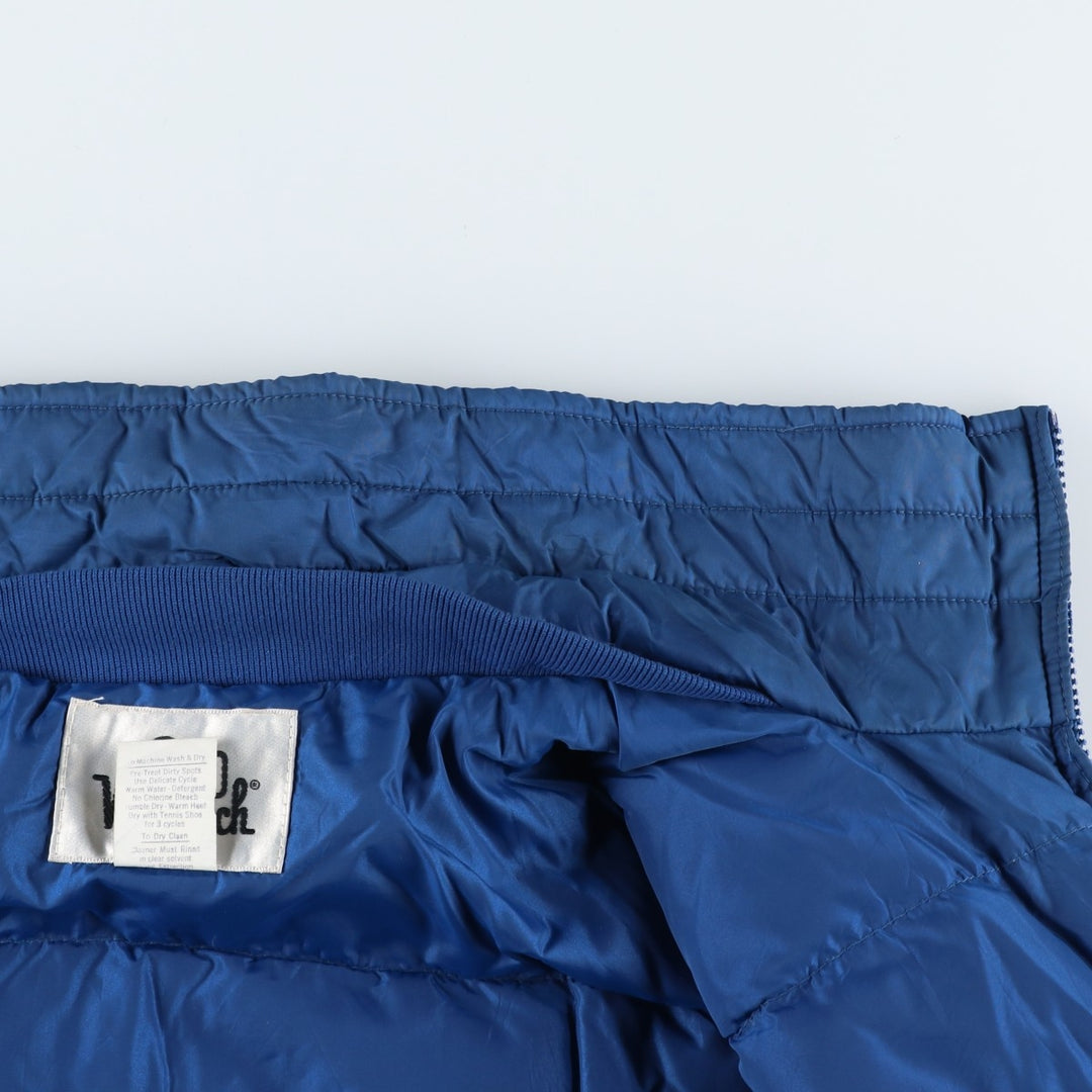 Vintage 1970'S WOOLRICH down jacket, men's size L Nylon blue type Vintage Second Hand