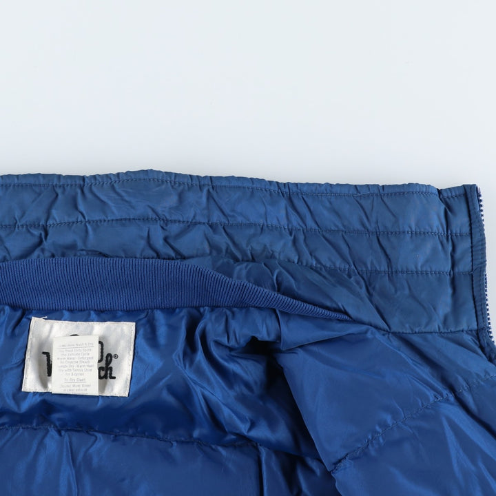 Vintage 1970'S WOOLRICH down jacket, men's size L Nylon blue type Vintage Second Hand