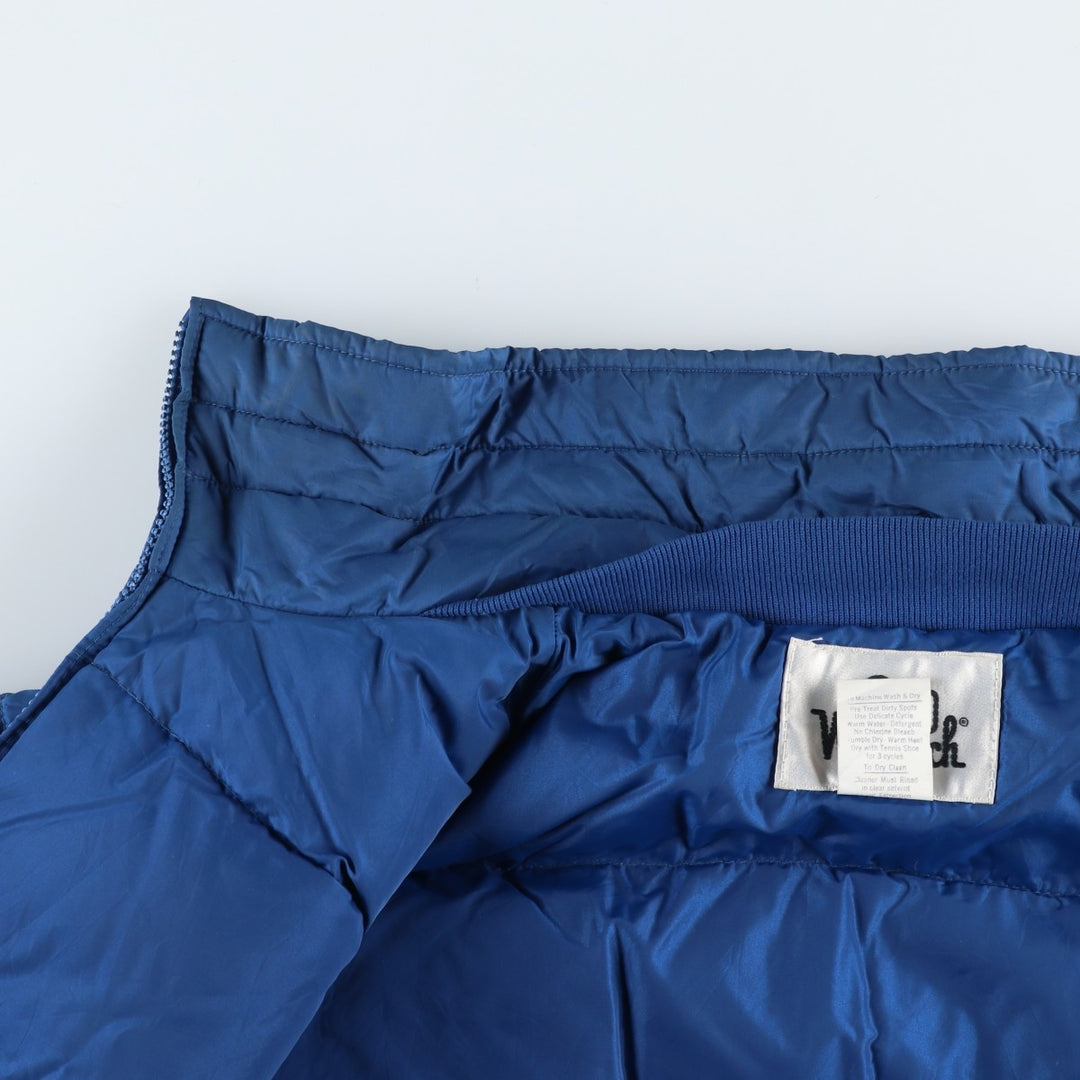 Vintage 1970'S WOOLRICH down jacket, men's size L Nylon blue type Vintage Second Hand