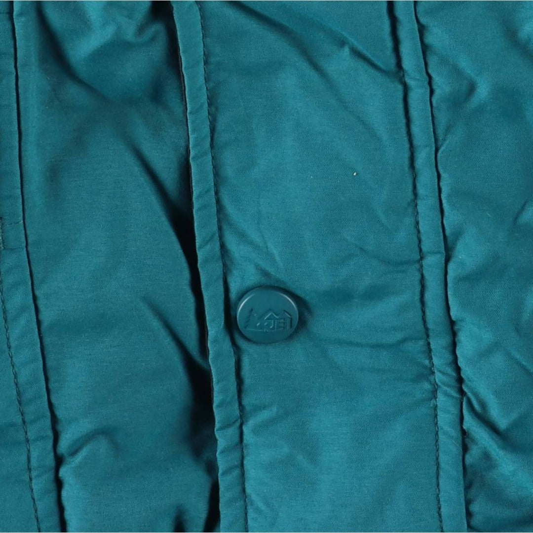 90'S REI Men's XXL Vintage Down Parka unclear turquoise blue Vintage Second Hand