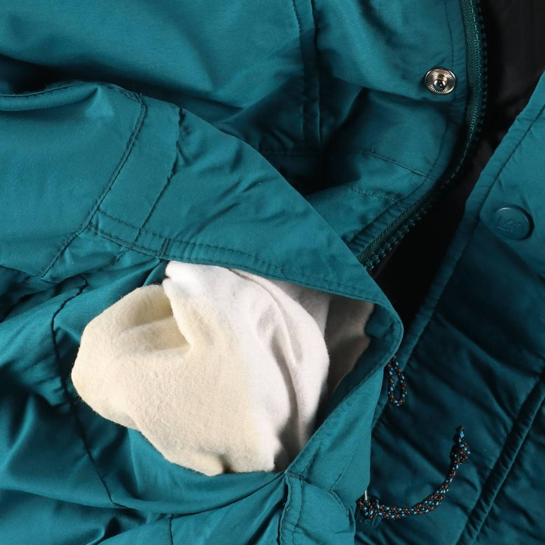 90'S REI Men's XXL Vintage Down Parka unclear turquoise blue Vintage Second Hand