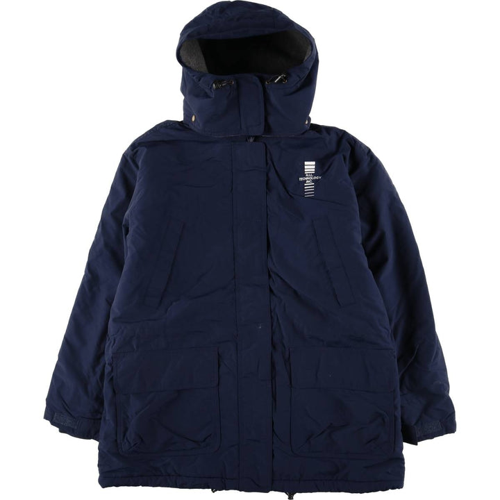 Vintage 80s-90'S Lands' End padded puffer jacket, size M, men's Nylon navy blue type Vintage Second Hand
