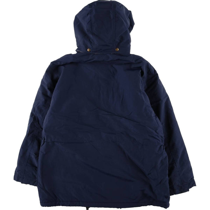 Vintage 80s-90'S Lands' End padded puffer jacket, size M, men's Nylon navy blue type Vintage Second Hand