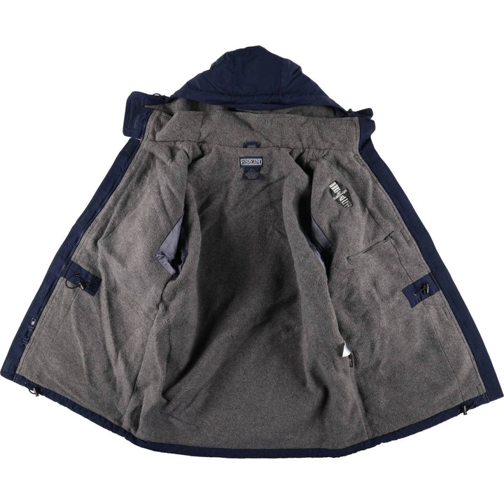 Vintage 80s-90'S Lands' End padded puffer jacket, size M, men's Nylon navy blue type Vintage Second Hand