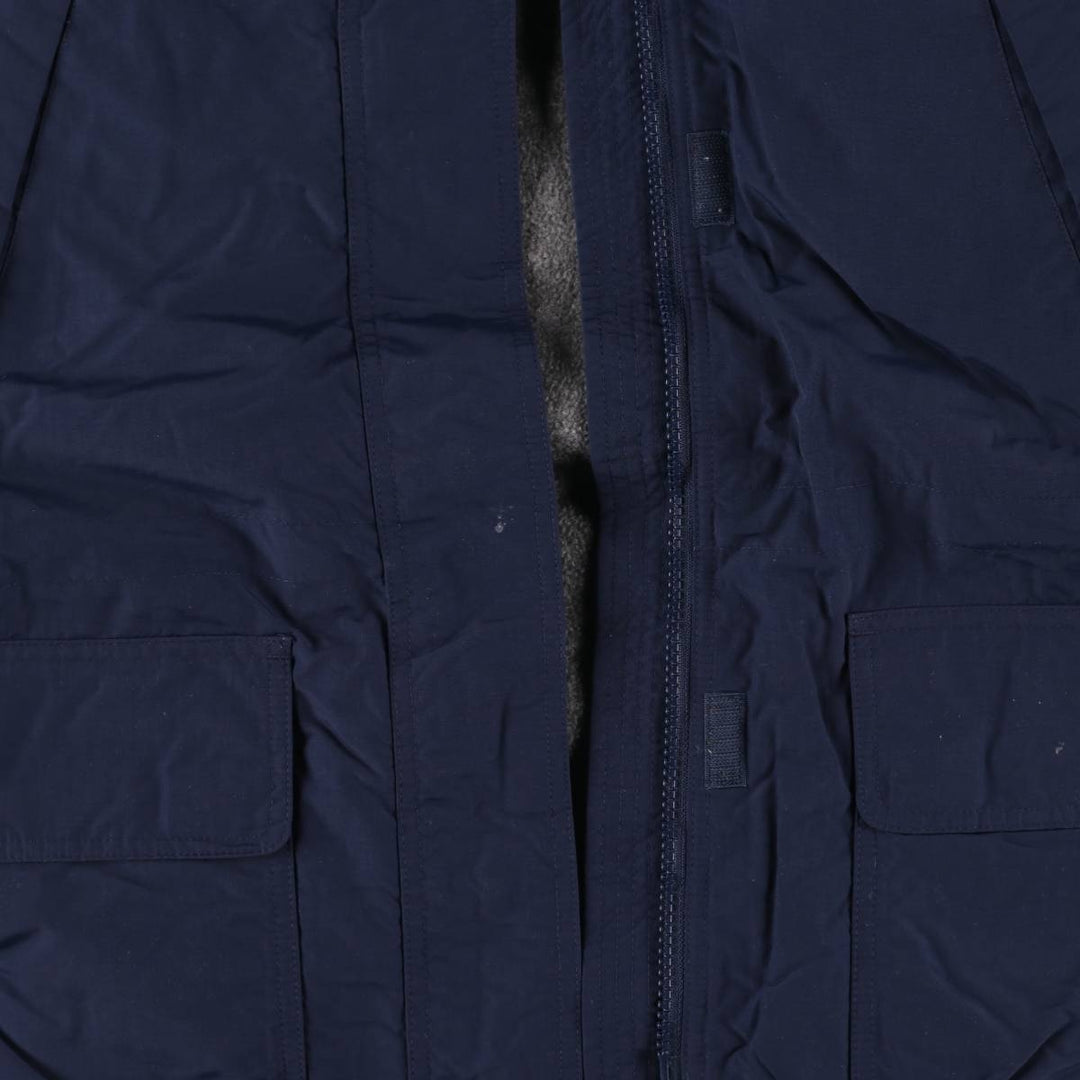 Vintage 80s-90'S Lands' End padded puffer jacket, size M, men's Nylon navy blue type Vintage Second Hand