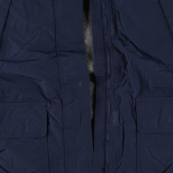 Vintage 80s-90'S Lands' End padded puffer jacket, size M, men's Nylon navy blue type Vintage Second Hand