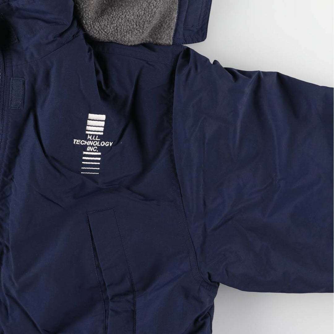 Vintage 80s-90'S Lands' End padded puffer jacket, size M, men's Nylon navy blue type Vintage Second Hand