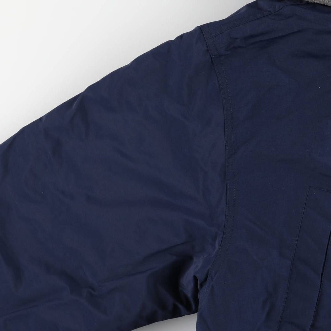 Vintage 80s-90'S Lands' End padded puffer jacket, size M, men's Nylon navy blue type Vintage Second Hand