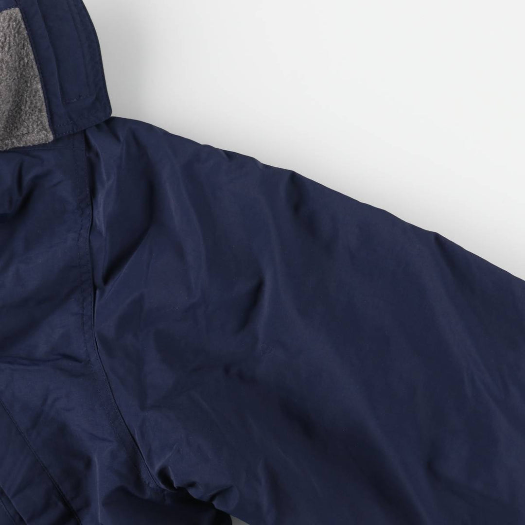 Vintage 80s-90'S Lands' End padded puffer jacket, size M, men's Nylon navy blue type Vintage Second Hand