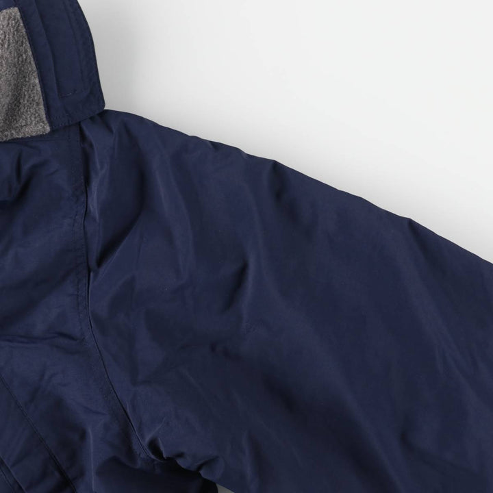 Vintage 80s-90'S Lands' End padded puffer jacket, size M, men's Nylon navy blue type Vintage Second Hand