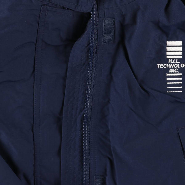 Vintage 80s-90'S Lands' End padded puffer jacket, size M, men's Nylon navy blue type Vintage Second Hand
