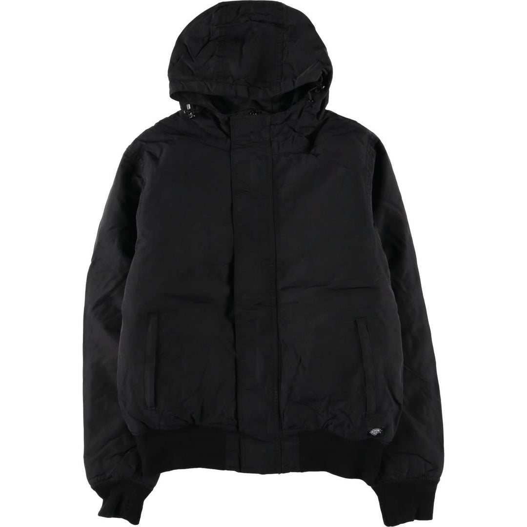 Dickies padded hoodie/puffer jacket, men's size S polyester black type Vintage Second Hand