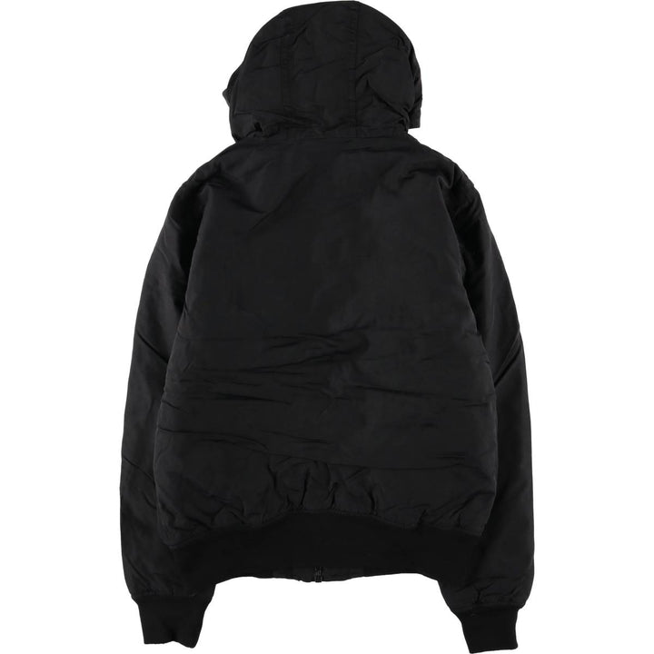 Dickies padded hoodie/puffer jacket, men's size S polyester black type Vintage Second Hand