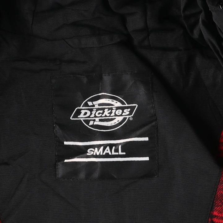 Dickies padded hoodie/puffer jacket, men's size S polyester black type Vintage Second Hand