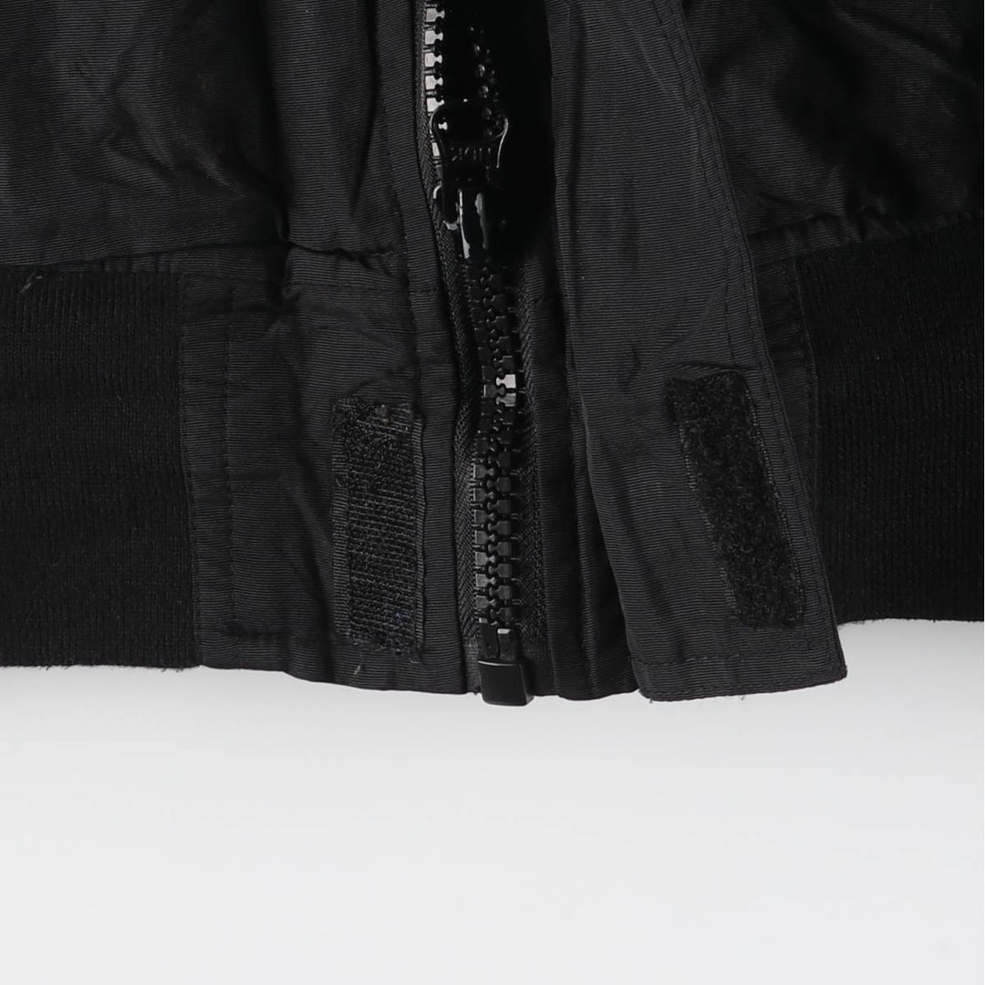 Dickies padded hoodie/puffer jacket, men's size S polyester black type Vintage Second Hand