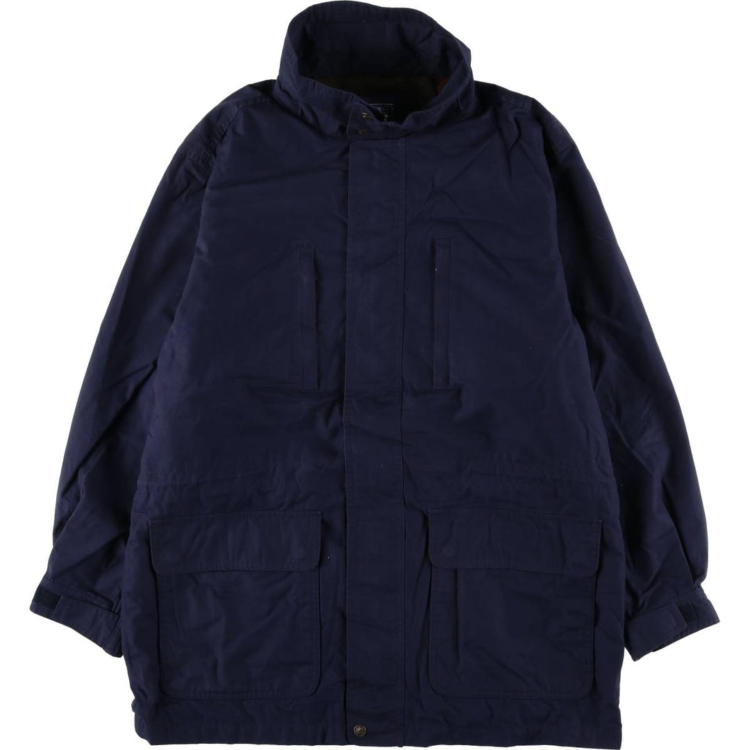 LANDS' END Men's Padded Puffer Jacket (XL) unclear navy blue type Vintage Second Hand