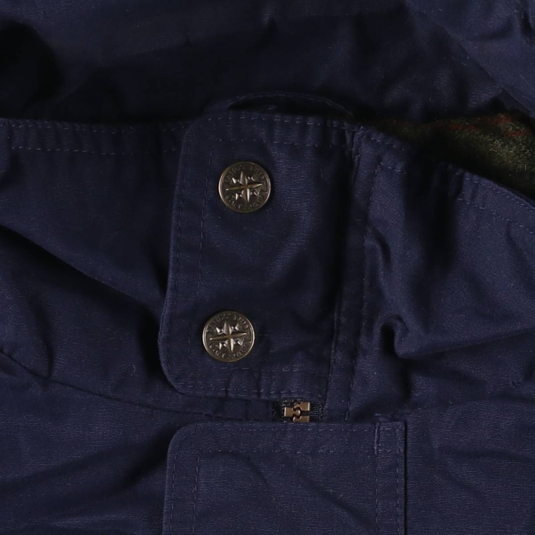 LANDS' END Men's Padded Puffer Jacket (XL) unclear navy blue type Vintage Second Hand