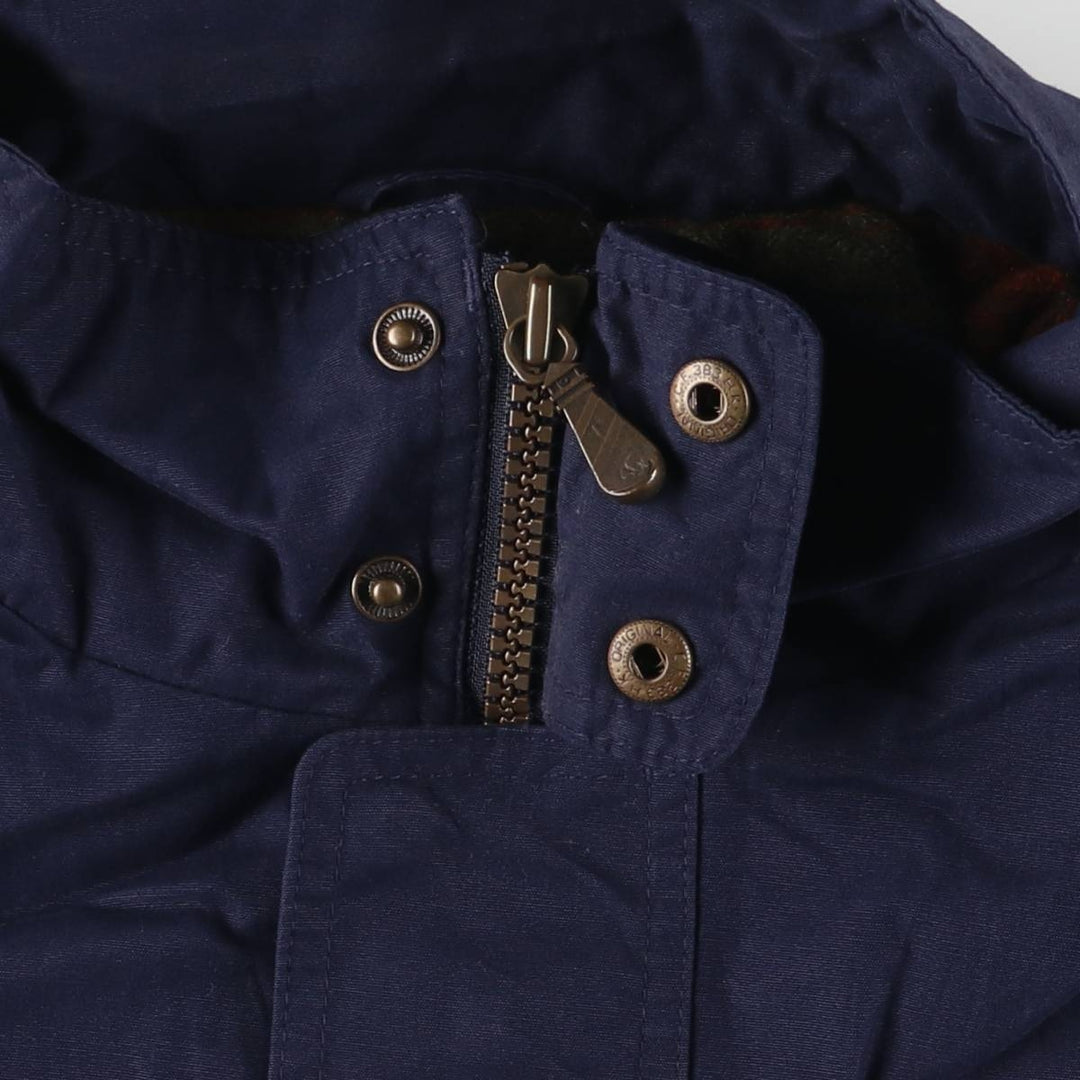 LANDS' END Men's Padded Puffer Jacket (XL) unclear navy blue type Vintage Second Hand