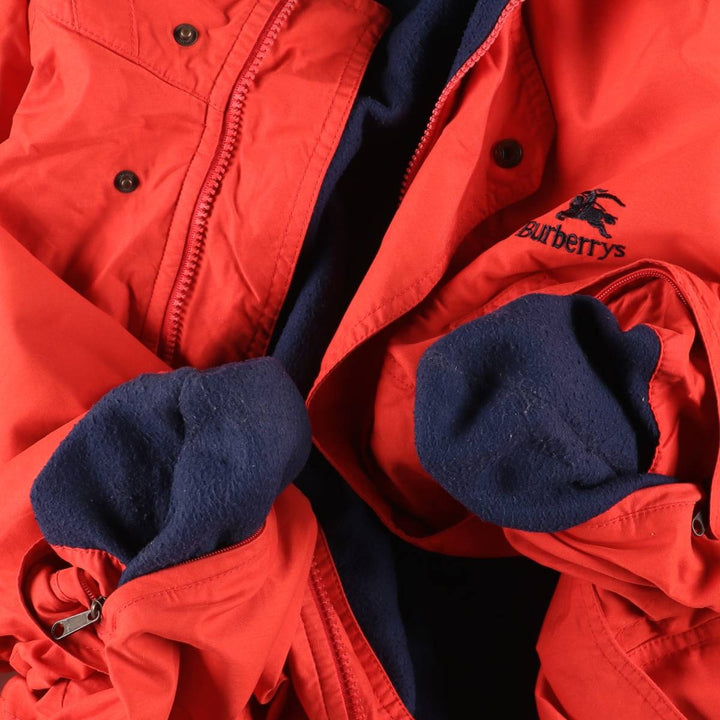 Burberry's BURBERRY padded puffer jacket, made in Spain, men's size XL unclear red type Vintage Second Hand