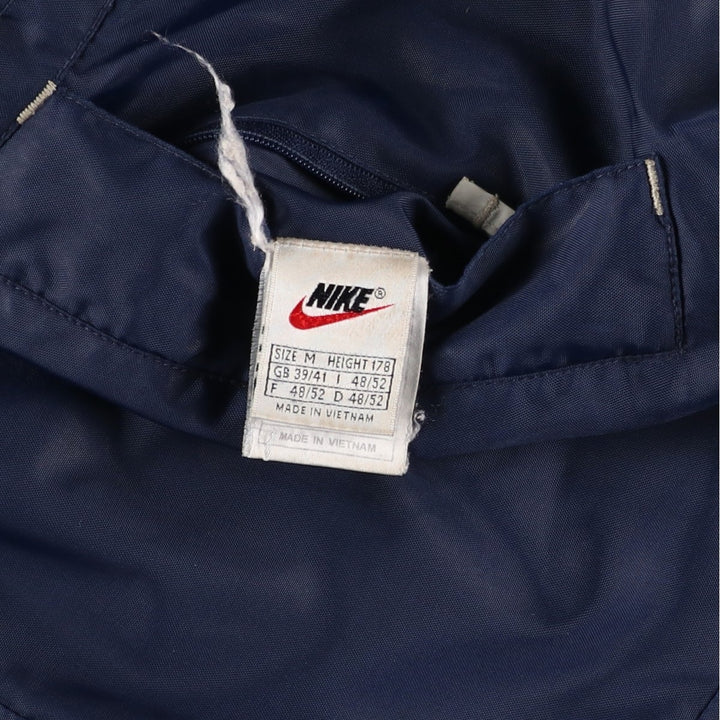 90s-00'S Nike Reversible Padded Puffer Jacket with Back Logo, Men's Size Medium Nylon navy blue type Vintage Second Hand