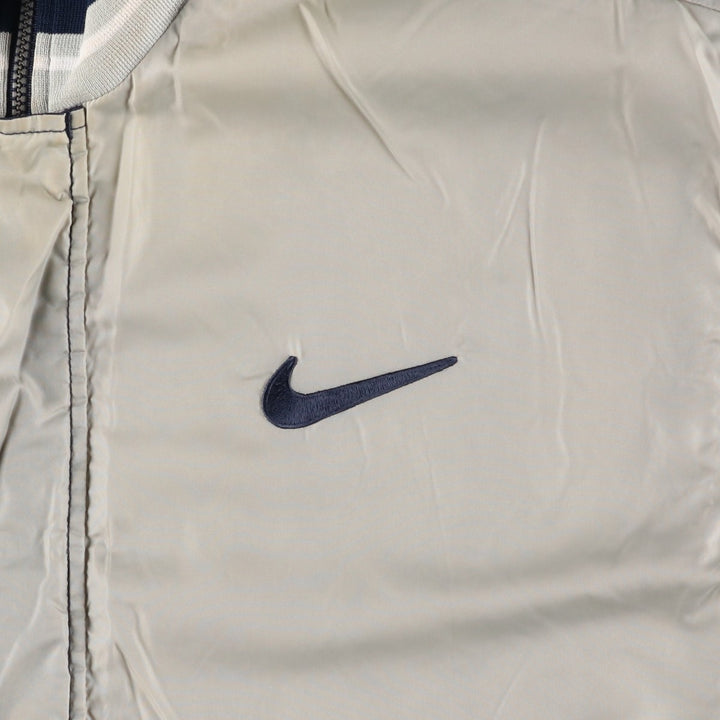 90s-00'S Nike Reversible Padded Puffer Jacket with Back Logo, Men's Size Medium Nylon navy blue type Vintage Second Hand