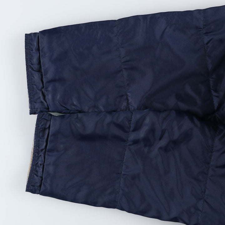 90s-00'S Nike Reversible Padded Puffer Jacket with Back Logo, Men's Size Medium Nylon navy blue type Vintage Second Hand