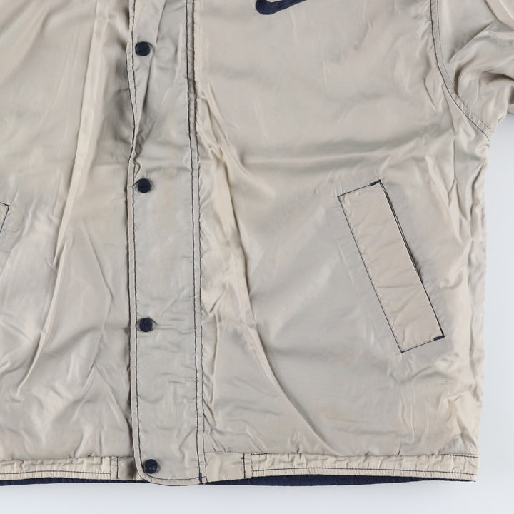 90s-00'S Nike Reversible Padded Puffer Jacket with Back Logo, Men's Size Medium Nylon navy blue type Vintage Second Hand