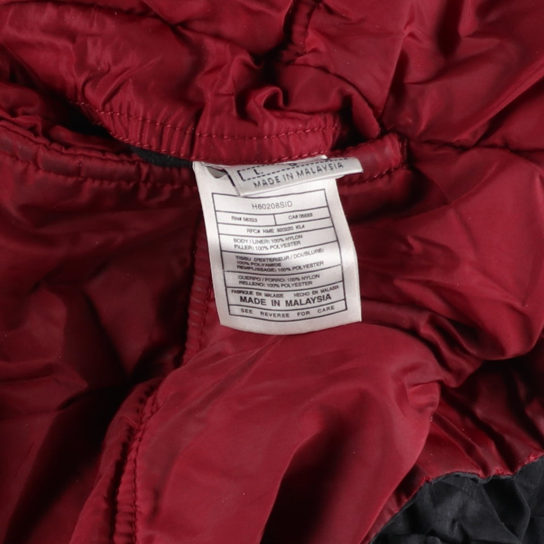 90'S Nike reversible puffer jacket with back logo, men's size L, vintage Nylon black type Vintage Second Hand