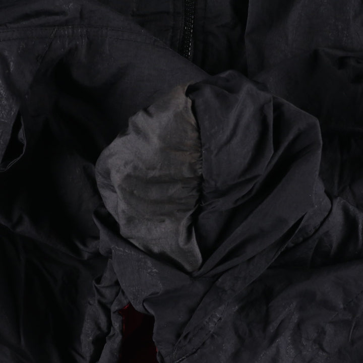 90'S Nike reversible puffer jacket with back logo, men's size L, vintage Nylon black type Vintage Second Hand