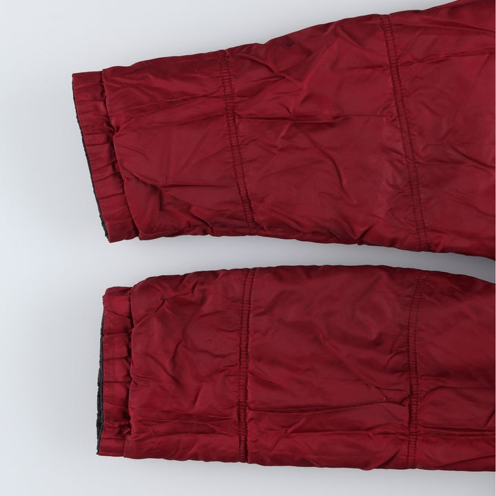 90'S Nike reversible puffer jacket with back logo, men's size L, vintage Nylon black type Vintage Second Hand