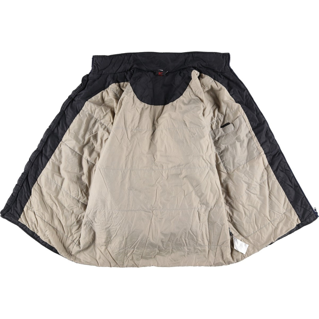 90s-00'S Nike padded puffer jacket, men's size XL Nylon black type Vintage Second Hand