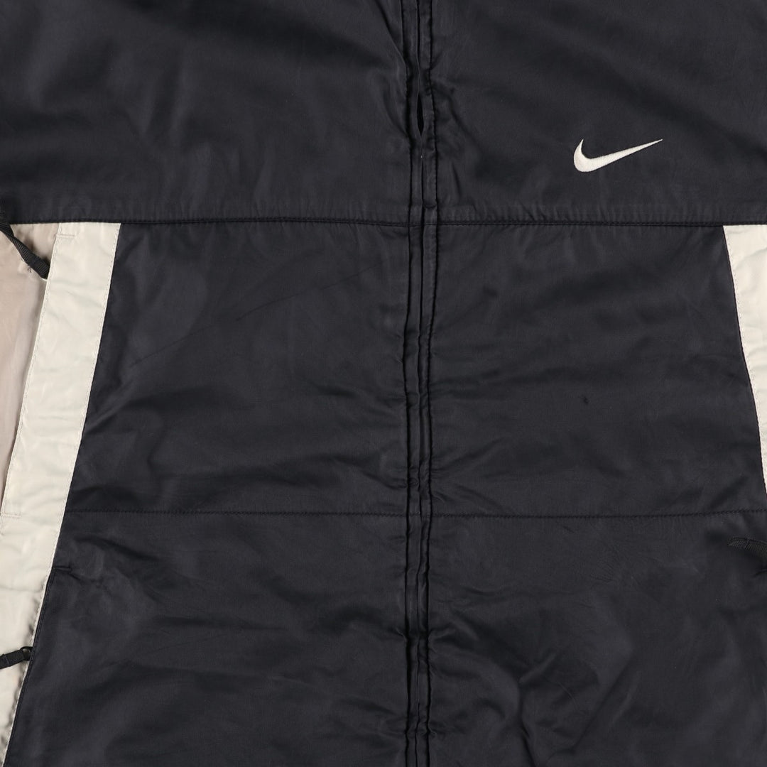 90s-00'S Nike padded puffer jacket, men's size XL Nylon black type Vintage Second Hand